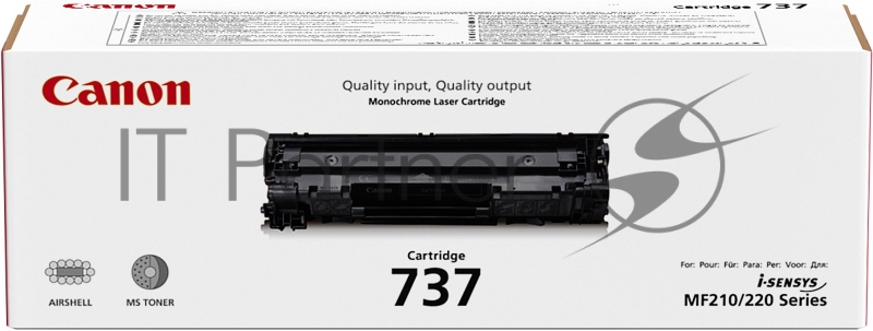 Картридж лазерный Canon 737 9435B002 черный (2400стр.) для Canon i-Sensys MF211/212/216/217/226/229