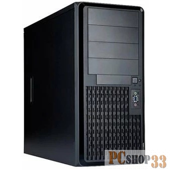 Корпус Midi Tower InWin PE689 Black 600W IP-S600BQ3-3 USB3.0*2+A(HD)+front fan 120mm*1+rear fan 120mm*1+ 2*2SATA+1*1SATA+Intrusion Switch/ holes for SL20” RACKMOUNT
