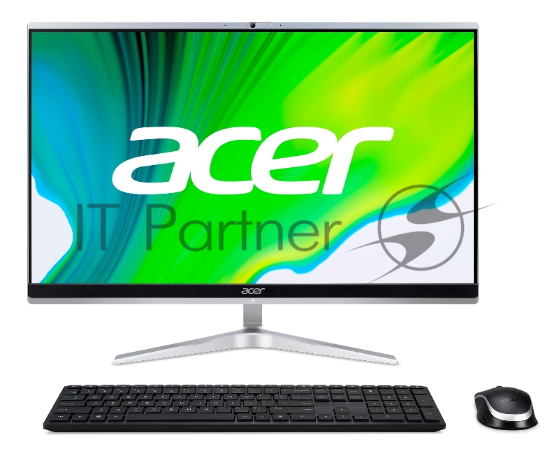Моноблок Acer Aspire C24-1650 23.8 Full HD i3 1115G4 (3) 8Gb 1Tb SSD256Gb UHDG CR Windows 11 GbitEth WiFi BT 65W клавиатура мышь Cam серебристый 1920x1080