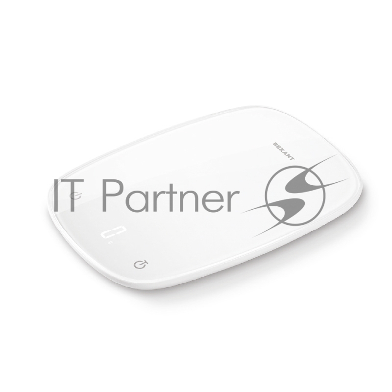 Весы кухонные электронные, белые/овальные/стекло/до 5 кг REXANT