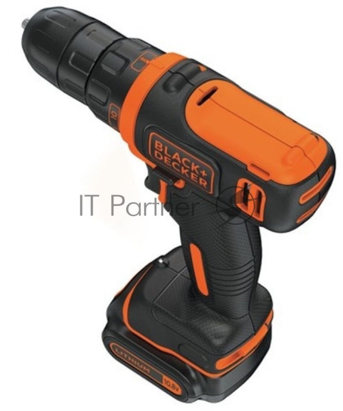 Дрель-шуруповерт Black+Decker BDCDD12KB-QW аккум. патрон:быстрозажимной (кейс в комплекте)