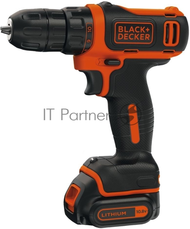 Дрель-шуруповерт Black+Decker BDCDD12-QW аккум. патрон:быстрозажимной
