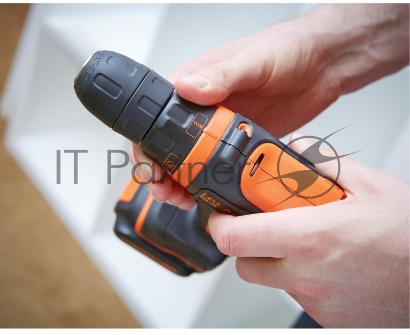 Дрель-шуруповерт Black+Decker BDCDD12-QW аккум. патрон:быстрозажимной