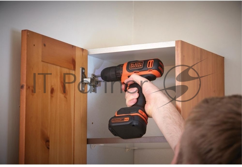 Дрель-шуруповерт Black+Decker BDCDD12-QW аккум. патрон:быстрозажимной