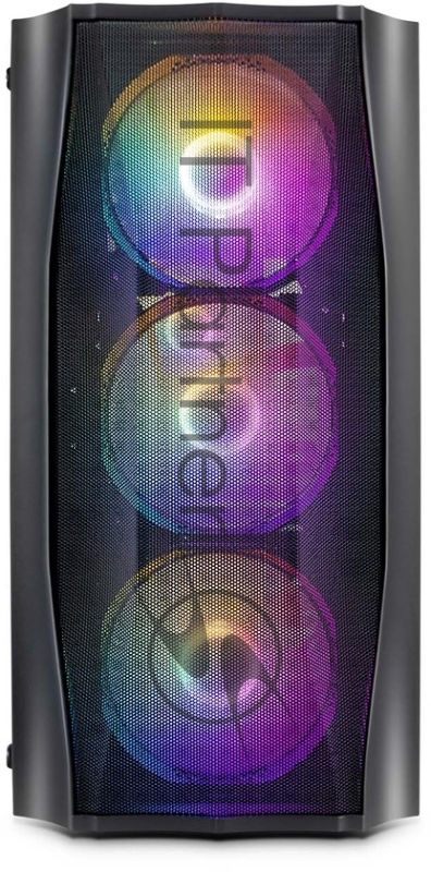 Корпус 1STPLAYER FIREBASE X3-M Black / mATX, TG / 4x120mm LED fans inc. / X3-M-BK-4F1