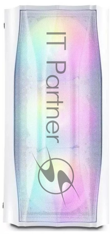 Корпус 1STPLAYER FIREBASE X3-M White / mATX, TG / 4x120mm LED fans inc. / X3-M-WH-4F1-W