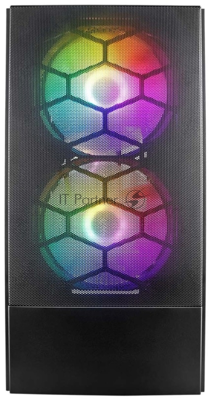 Корпус 1STPLAYER FIREBASE X4-M Black / mATX, TG / 1x120mm & 2x140mm LED fans inc. / X4-M-BK-2F1P-1F1