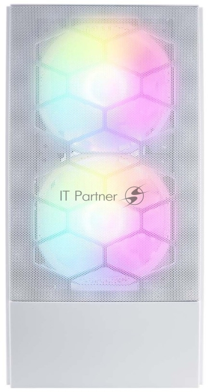 Корпус 1STPLAYER FIREBASE X4-M White / mATX, TG / 1x120mm & 2x140mm LED fans inc. / X4-M-WH-2F1P-W-1F1-W