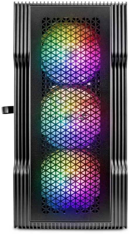 Корпус 1STPLAYER TRILOBITE T3 Black / mATX, TG / 4x 120mm LED fans inc. / T3-BK-4F1