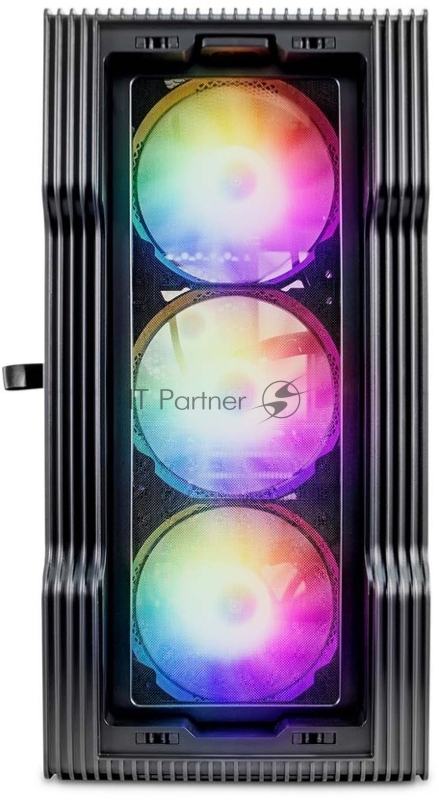 Корпус 1STPLAYER TRILOBITE T3 Black / mATX, TG / 4x 120mm LED fans inc. / T3-BK-4F1