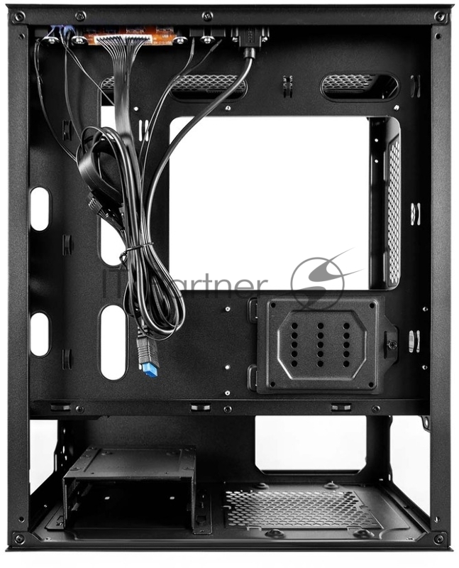 Корпус 1STPLAYER TRILOBITE T3-G Black / mATX, TG / 4x 120mm LED fans inc. / T3-G-BK-4F1