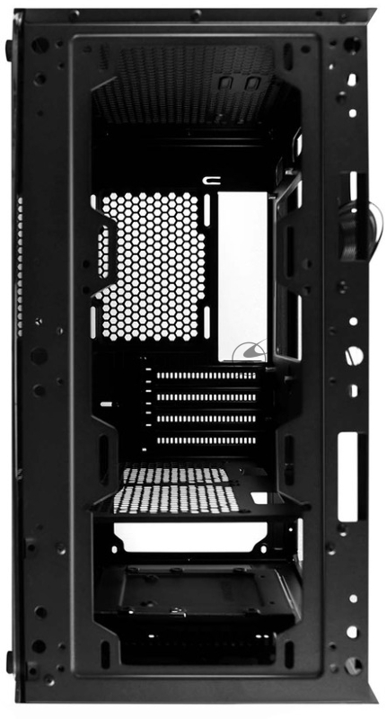 Корпус 1STPLAYER TRILOBITE T3-G Black / mATX, TG / 4x 120mm LED fans inc. / T3-G-BK-4F1