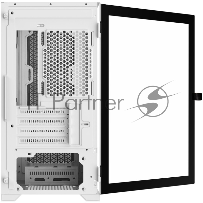 Корпус 1STPLAYER TRILOBITE T3 White / mATX, TG / 4x 120mm LED fans inc. / T3-WH-4F1-W