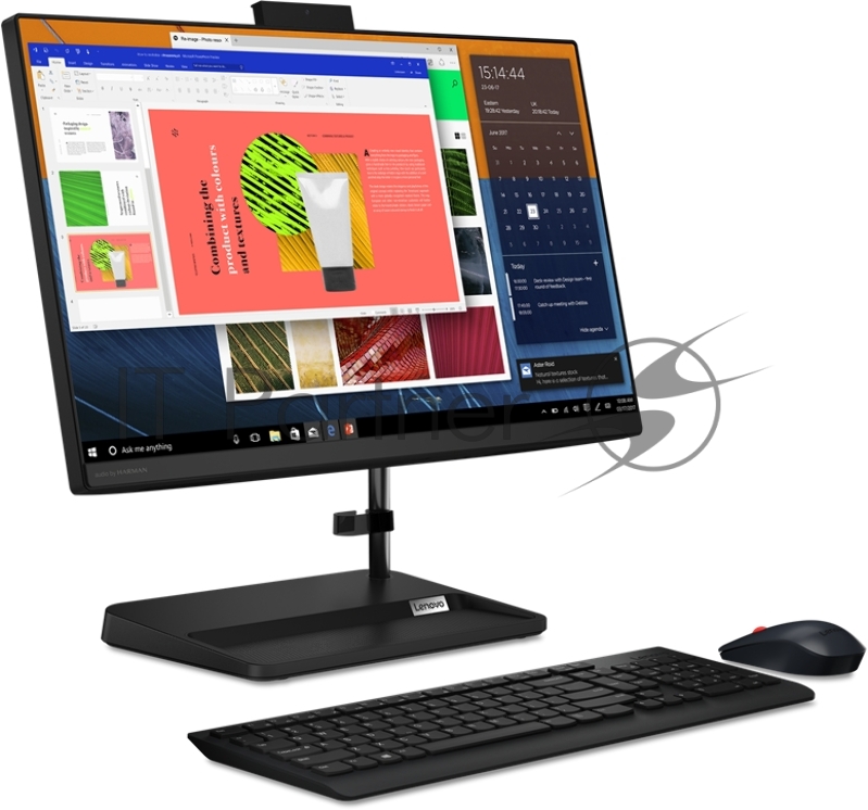 Моноблок Lenovo IdeaCentre AIO 3 22ADA6 21.5 (1920x1080)/AMD Ryzen 5 3500U(2.1Ghz)/8192Mb/256SSDGb/ Radeon Vega 8 /BT/WiFi/war 1y/6.07kg/black/DOS + Keyboard, mouse USB