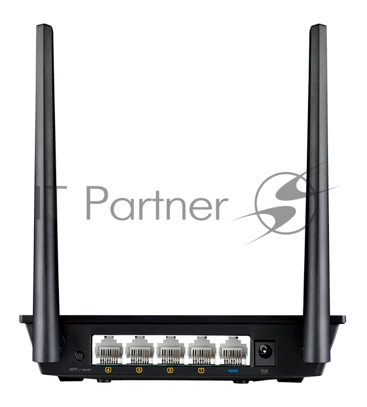 Роутер беспроводной Asus RT-N300 N300 10/100BASE-TX черный