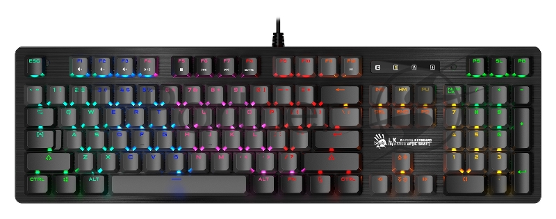 Клавиатура A4Tech Bloody B820R Dual Color механическая черный/серый USB for gamer LED