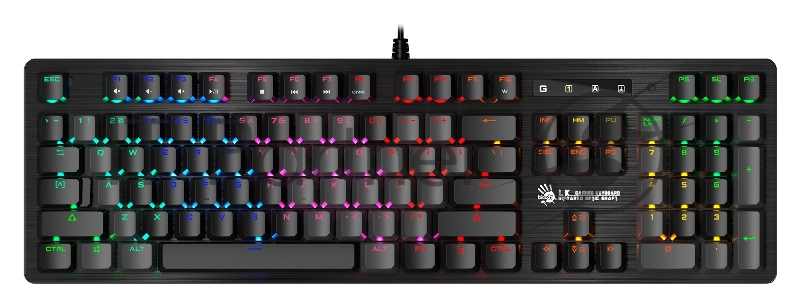 Клавиатура A4Tech Bloody B820R Dual Color механическая черный/серый USB for gamer LED