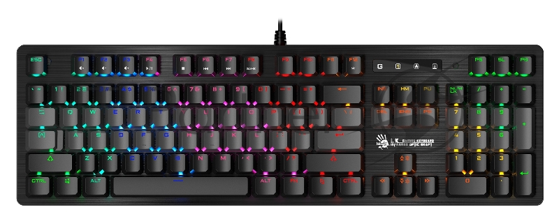 Клавиатура A4Tech Bloody B820R Dual Color механическая черный/серый USB for gamer LED