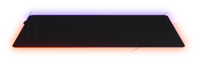 Игровой коврик для мыши Steelseries QcK Prism Cloth 3XL черный (RGB подсветка, 1220 x 590 x 4мм, текстиль, резина, USB)