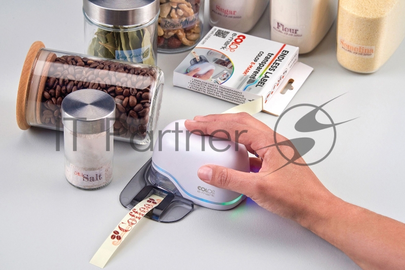 Лента Colop e-mark 155362 14мм-8м/прозрачный самоклей.