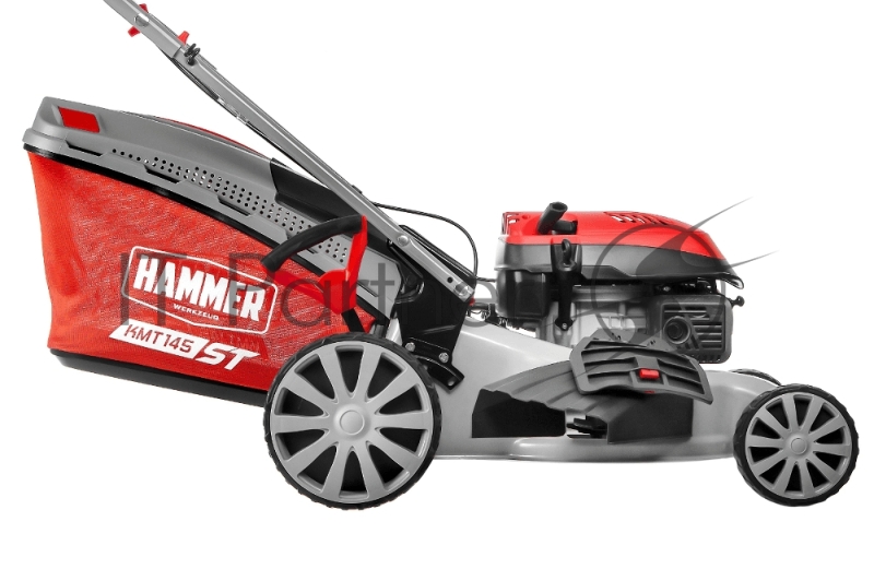Газонокосилка бензо Hammer KMT145ST 4,5 лс 145см3 шир.48см выс.25-75мм травос.65л самох.мульч.
