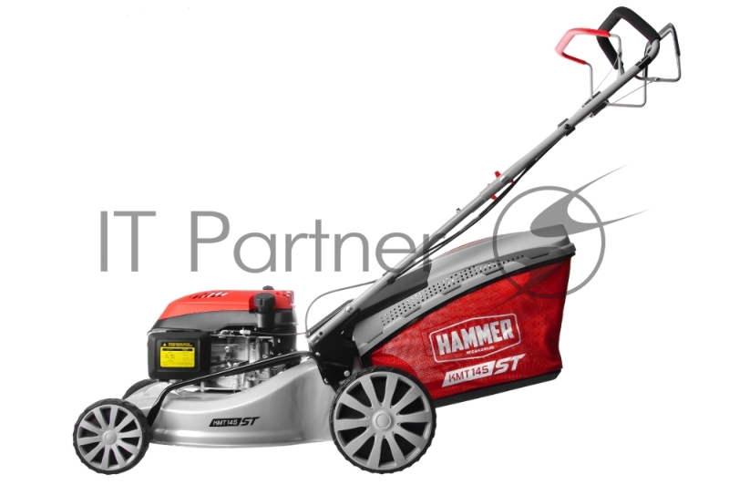 Газонокосилка бензо Hammer KMT145ST 4,5 лс 145см3 шир.48см выс.25-75мм травос.65л самох.мульч.