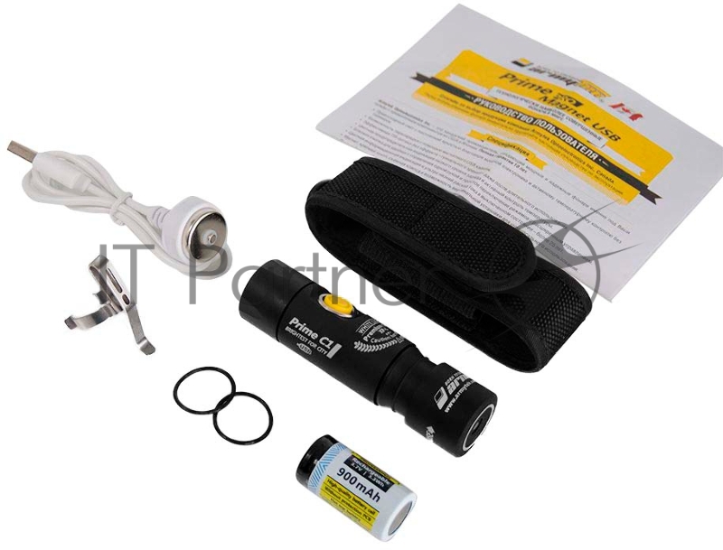 Фонарь светодиодный Armytek Prime C1 Magnet USB+18350, 980 лм, теплый свет, аккумулятор