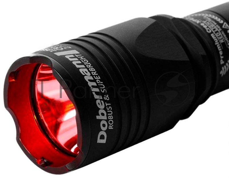 Фонарь светодиодный тактический Armytek Dobermann XP-E2, 200 лм, красный свет, аккумулятор