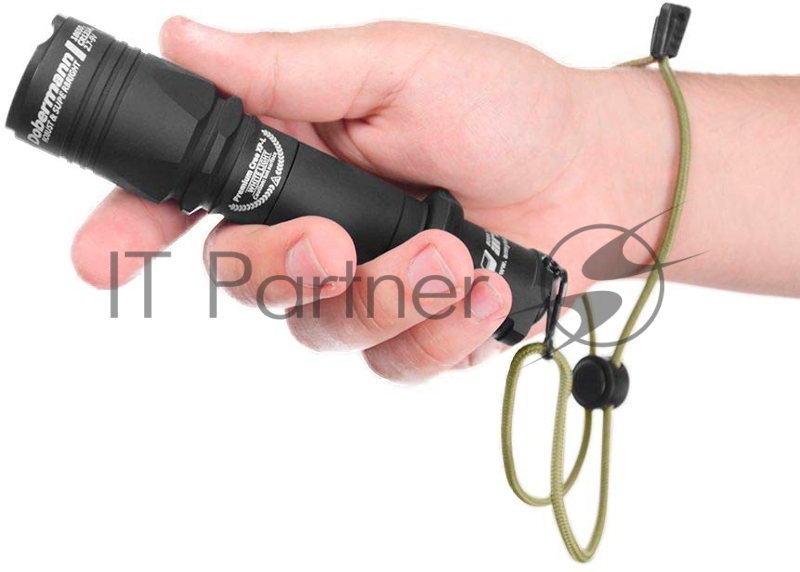 Фонарь светодиодный тактический Armytek Dobermann XP-E2, 200 лм, красный свет, аккумулятор