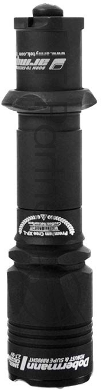 Фонарь светодиодный тактический Armytek Dobermann XP-E2, 200 лм, красный свет, аккумулятор