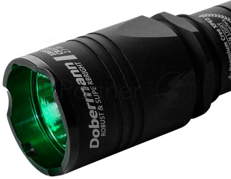 Фонарь светодиодный тактический Armytek Dobermann XP-E2, 240 лм, зеленый свет, аккумулятор