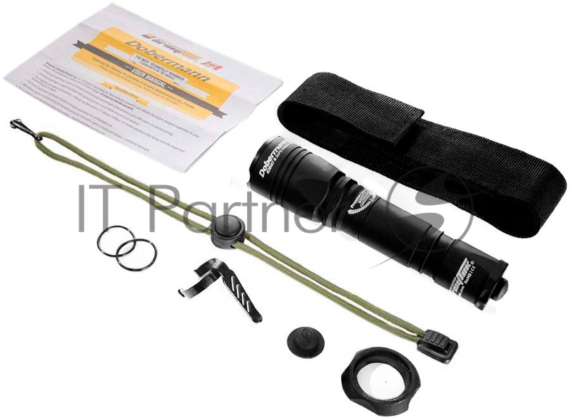 Фонарь светодиодный тактический Armytek Dobermann XP-E2, 240 лм, зеленый свет, аккумулятор