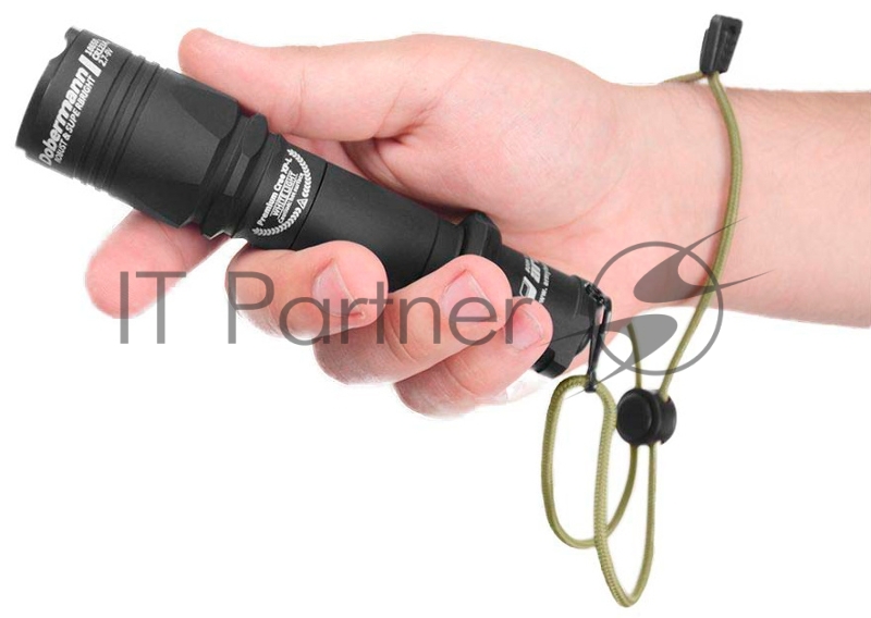 Фонарь светодиодный тактический Armytek Dobermann XP-E2, 240 лм, зеленый свет, аккумулятор