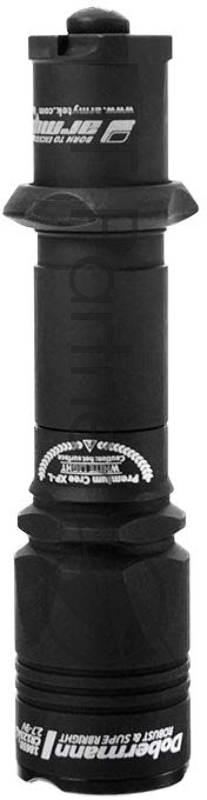 Фонарь светодиодный тактический Armytek Dobermann XP-E2, 240 лм, зеленый свет, аккумулятор