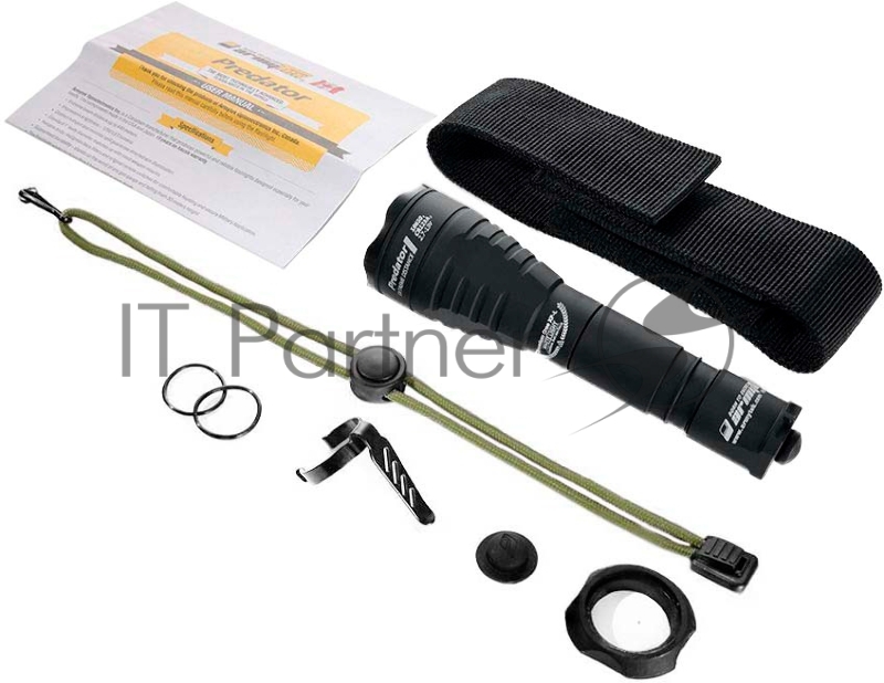 Фонарь светодиодный тактический Armytek Predator v3, 240 лм, зеленый свет, аккумулятор