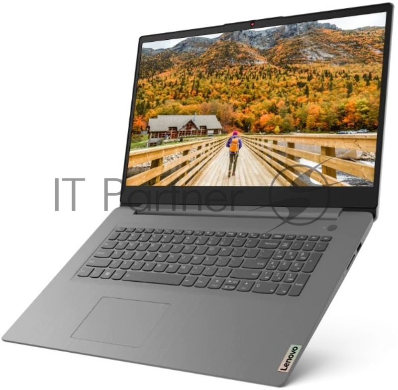 Ноутбук 17.3 IPS FHD Lenovo IdeaPad 3 grey (AMD Ryzen 5 5500U/12Gb/1Tb/128Gb SSD/noDVD/VGA int/no OS) (82KV005YRK)