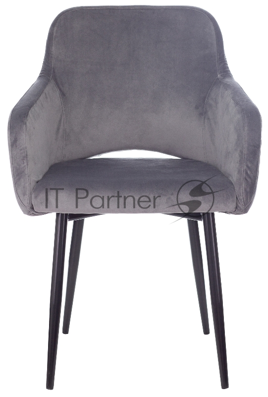 Кресло Бюрократ CH-380F серая жемчужина Italia 26 на ножках металл черный