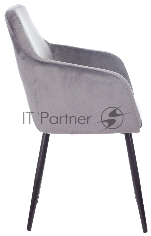 Кресло Бюрократ CH-380F серая жемчужина Italia 26 на ножках металл черный