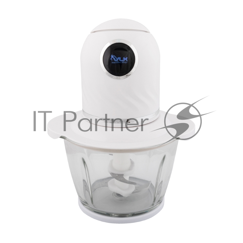 Измельчитель (чоппер) VLK Milano-6853, белый, 300 Вт, объем чаши 1 л, импульсный режим, два двойных лезвия