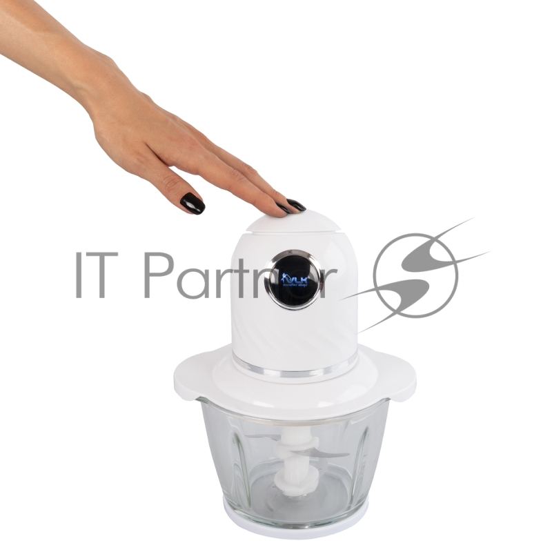 Измельчитель (чоппер) VLK Milano-6853, белый, 300 Вт, объем чаши 1 л, импульсный режим, два двойных лезвия