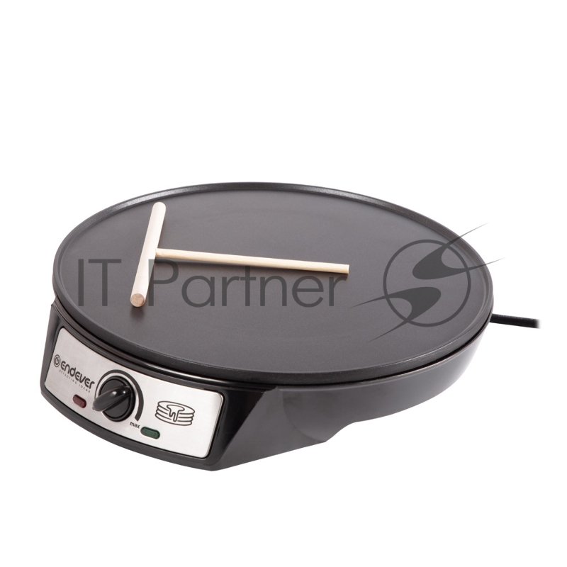 Блинница электрическая Endever CM-30B, черный, 1000 Вт, диаметр 30 см, регулировка температуры, лопатка и распределитель в комплекте, 6 шт/уп