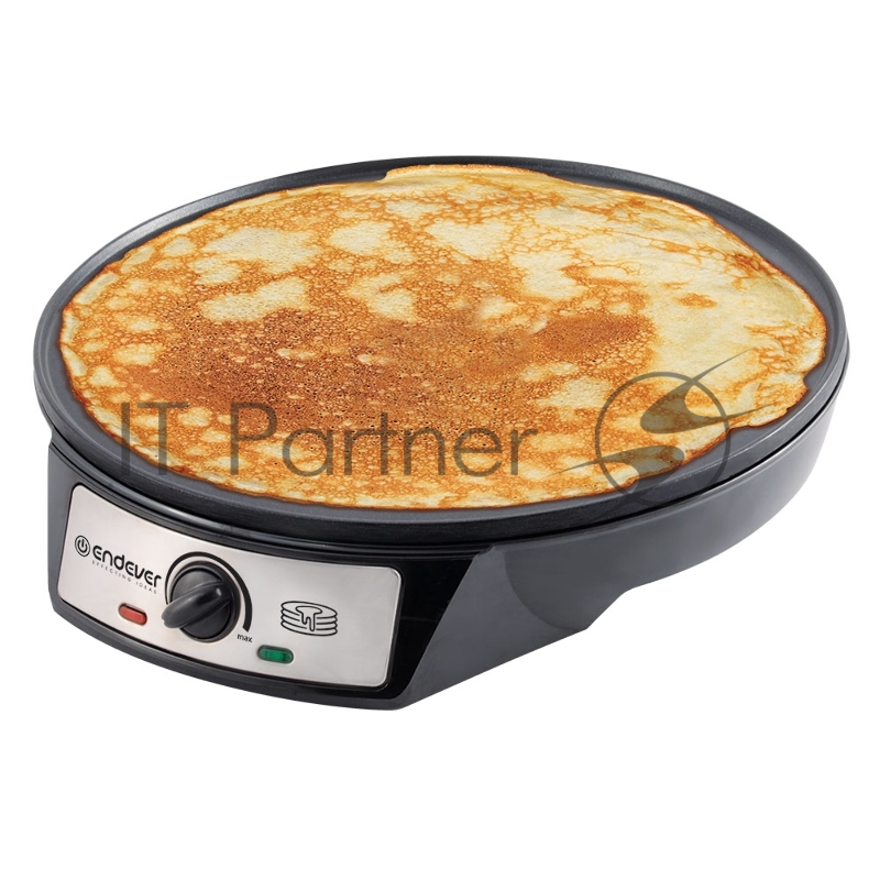 Блинница электрическая Endever CM-30B, черный, 1000 Вт, диаметр 30 см, регулировка температуры, лопатка и распределитель в комплекте, 6 шт/уп