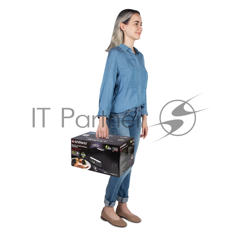 Мультипот электрический Endever Vita-1400, черный, мощность 1700 Вт, емкость 4,5 л,ползунок для регулировки температуры