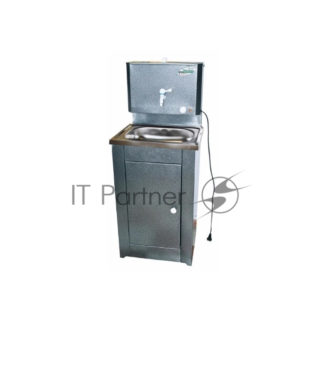 Умывальник Чистюля бак полимерное покр. c ЭВН мойка нерж. серый/аквамикс