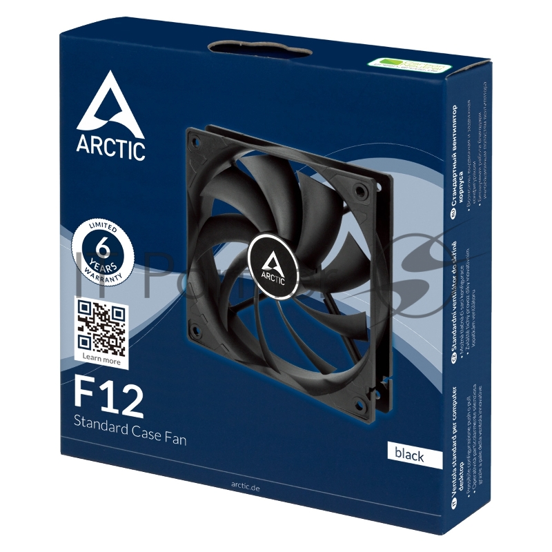 Вентилятор корпусной ARCTIC F12 Black - retail (ACFAN00201A)