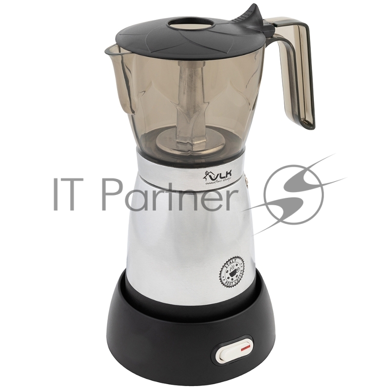 Кофеварка гейзерная электрическая VLK Venice 6002, стальной, мощность 480 Вт, объем 0,3 л, корпус алюминий, 8 шт/уп.