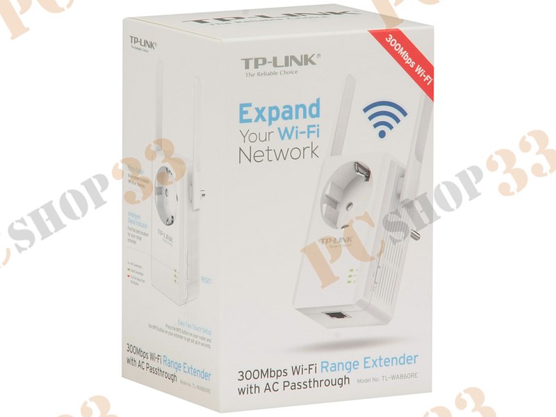 Ретранслятор TP-Link TL-WA860RE ver.2.0 WiFi 300Мбит/сек. + 1 порт LAN 100Мбит/сек.