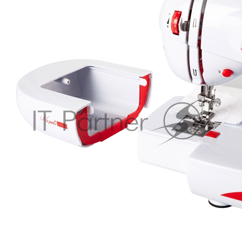 Швейная машина VLK Napoli 2450, мощ. 18W, белый, 42 видов строчки, обработка петли для пуговиц и пришивание молнии, LED-подсветка, 3 шт/уп