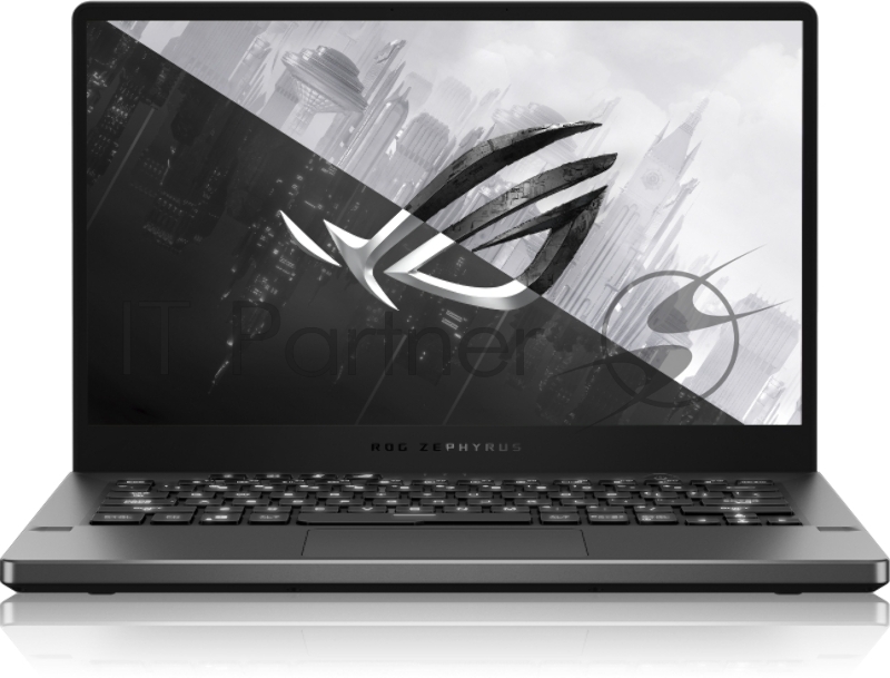 Ноутбук ASUS ROG GA401IHR-HZ015 14 (1920x1080 (матовый, 144Hz) IPS)/AMD Ryzen 7 4800HS(2.9Ghz)/16384Mb/512PCIS GeForce GTX1650(4096Mb)/BT/WiFi/1.6kg/ Gray/DOS