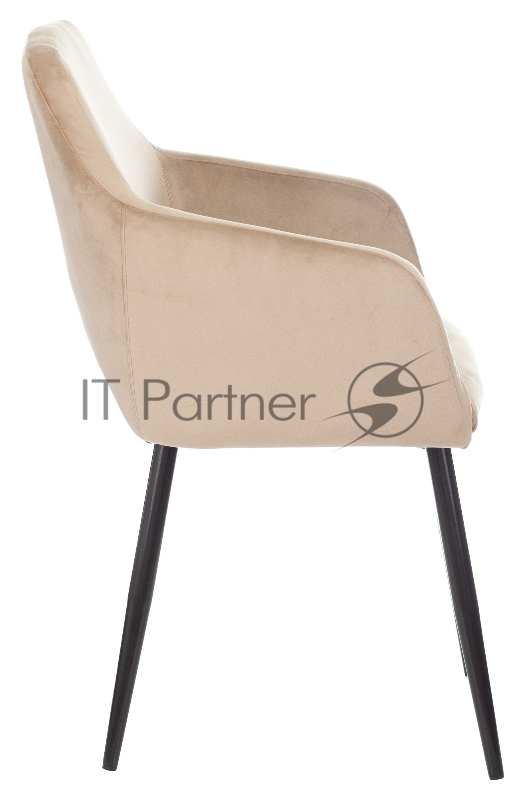 Кресло Бюрократ CH-380F латте Italia 5 на ножках металл черный